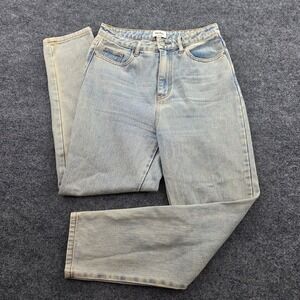 Rhythm Classics Jeans High Waisted Straight Leg Light Wash Denim Size 6 Womens